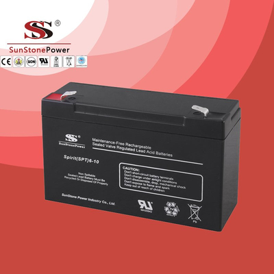  SPT Series 6V10AH Sealed Maintenance Free VRLA/SLA AGM Battery for UPS